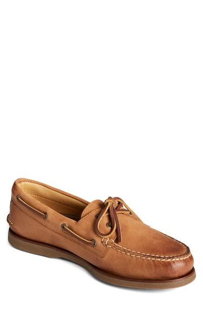 Shop Sperry Top-sider® Gold Cup Original Authentic 2-eye Boat Shoe In Ginger