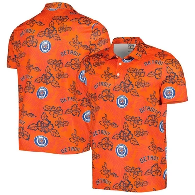 Shop Reyn Spooner Orange Detroit Tigers Cooperstown Collection Puamana Print Polo