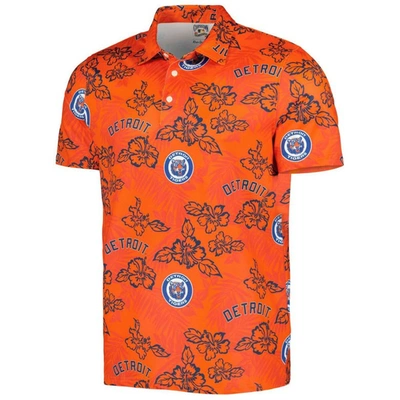 Shop Reyn Spooner Orange Detroit Tigers Cooperstown Collection Puamana Print Polo