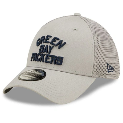 Shop New Era Gray Green Bay Packers Team Neo 39thirty Flex Hat