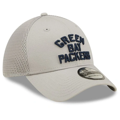 Shop New Era Gray Green Bay Packers Team Neo 39thirty Flex Hat