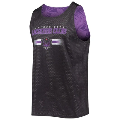 Shop Foco Purple/black Panther City Lacrosse Club Reversible Mesh Tank Top