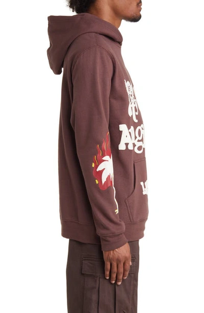 Shop Pacsun City Of Angels Graphic Hoodie In Brown