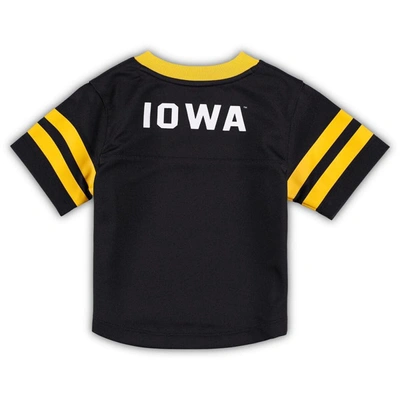 Shop Outerstuff Infant Black/gold Iowa Hawkeyes Red Zone Jersey & Pants Set