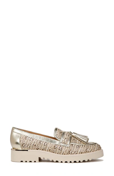 Franco Sarto Carolynn Tassel Loafer In Gold Multi