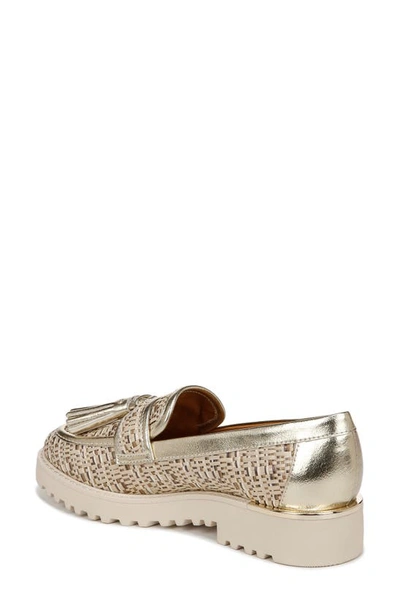 Franco Sarto Carolynn Tassel Loafer In Gold Multi