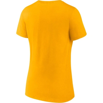 Shop Fanatics Branded Gold/heathered Gray Nashville Predators 2-pack V-neck T-shirt Set