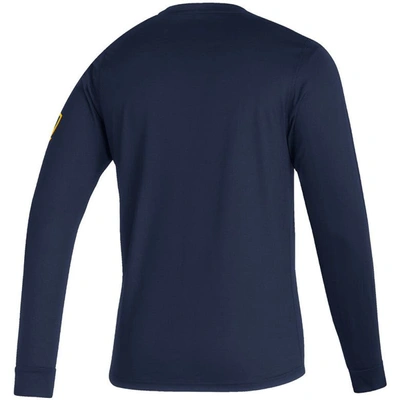 Shop Adidas Originals Adidas Navy La Galaxy Vintage Aeroready Long Sleeve T-shirt
