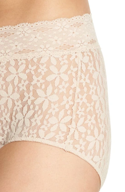 Shop Wacoal Halo Lace Briefs In Naturally Nude