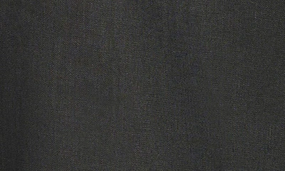 Dkny Linen Drop Shoulder Short Sleeve Top In Black