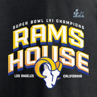 Shop Fanatics Branded Black Los Angeles Rams Super Bowl Lvi Champions Hometown Long Sleeve T-shirt