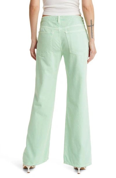 Shop Etica Ética Amis Relaxed Bootcut Jeans In Dusty Aqua