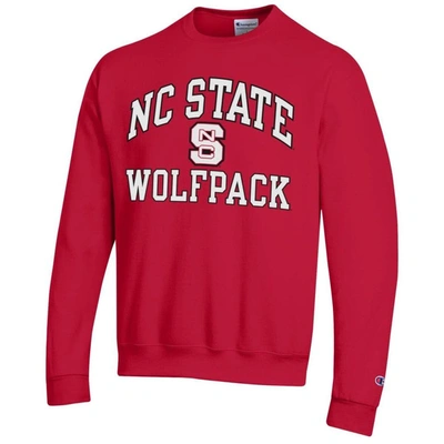 Shop Champion Red Nc State Wolfpack High Motor Pullover Sweatshirt
