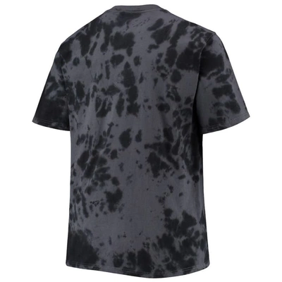 Shop Profile Black New York Knicks Big & Tall Marble Dye Tonal Performance T-shirt