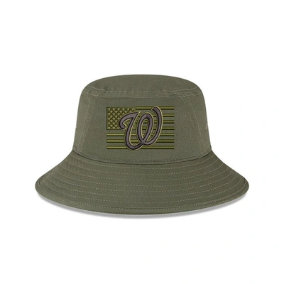 Shop New Era Green Washington Nationals 2023 Armed Forces Day Bucket Hat