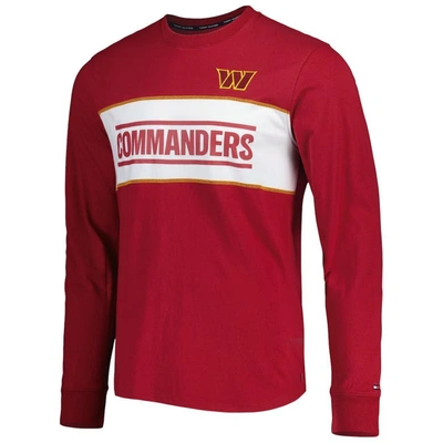 Shop Tommy Hilfiger Burgundy Washington Commanders Peter Team Long Sleeve T-shirt