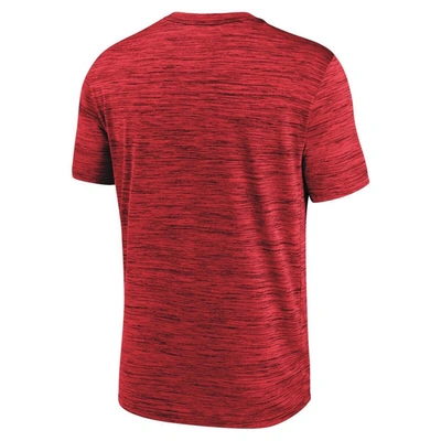 Shop Nike Red Los Angeles Angels Logo Velocity Performance T-shirt