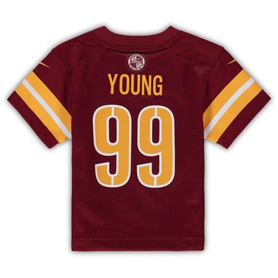 Shop Nike Toddler  Chase Young Burgundy Washington Commanders Game Jersey