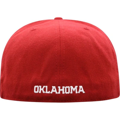 Shop Top Of The World Crimson Oklahoma Sooners Team Color Fitted Hat