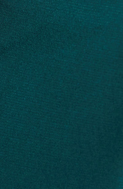 Connected Apparel Mock Wrap Gown In Hunter
