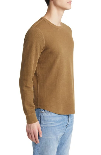 Shop Buck Mason Thermal Knit Cotton T-shirt In Spice