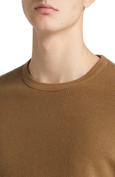 Shop Buck Mason Thermal Knit Cotton T-shirt In Spice