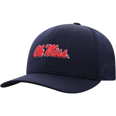 Shop Top Of The World Navy Ole Miss Rebels Reflex Logo Flex Hat