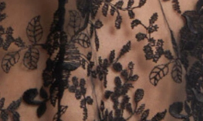 Rya Collection Darling Lace Coverup Robe In Black