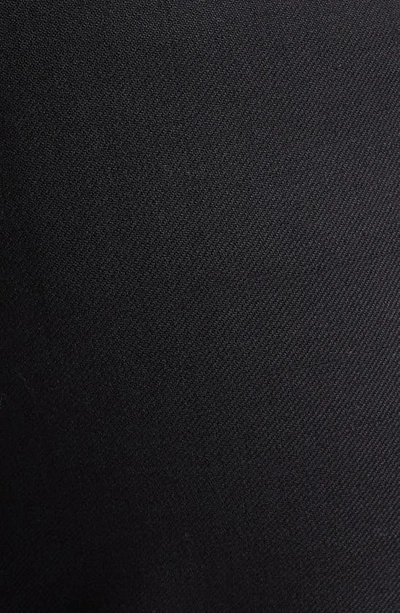 Adam Lippes High Waist Double Face Stretch Wool Ankle Pants In Black