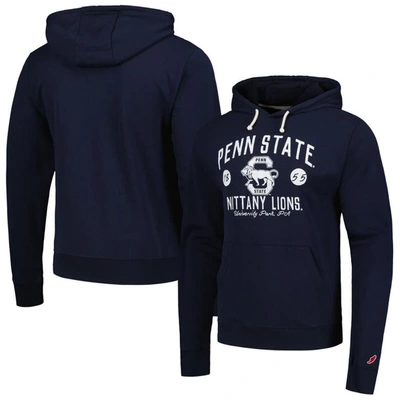 Shop League Collegiate Wear Navy Penn State Nittany Lions Bendy Arch Essential Pullover Hoodie