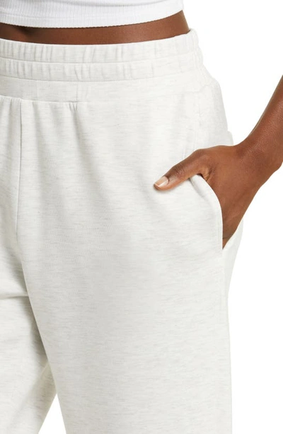 Varley The Slim Knit Ankle Pants In Ivory Marl