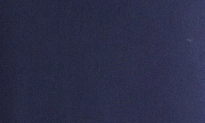 Shop Open Edit Solid Notch Collar Shirt In Navy Eclipse