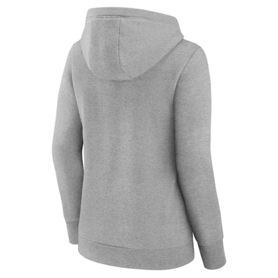 Fanatics Branded Gray Tampa Bay Lightning Simplicity Crossover V-neck Pullover Hoodie In Gray
