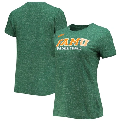 Shop Nike X Lebron James Heathered Green Florida A&m Rattlers Basketball Varsity T-shirt In Heather Green