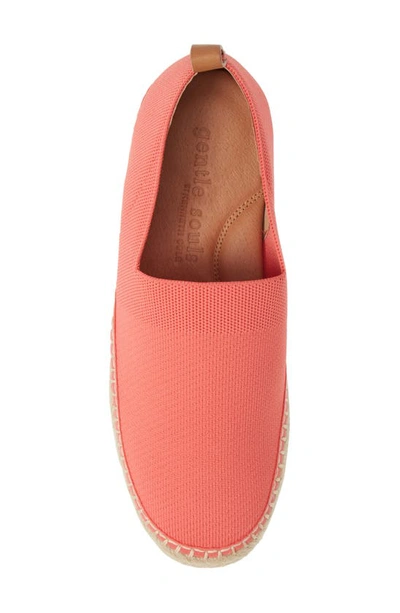 Shop Gentle Souls By Kenneth Cole Lizzy Espadrille Flat In Bright Pink Fabric
