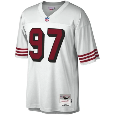 Shop Mitchell & Ness Bryant Young White San Francisco 49ers Legacy Replica Jersey