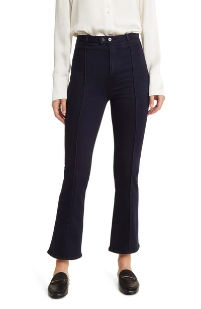 Shop Paige Claudine High Waist Ankle Flare Jeans In Denali