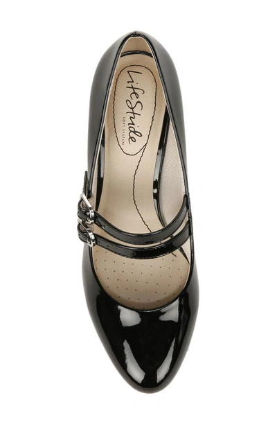 Lifestride True Mary Jane Pump In Black Patent