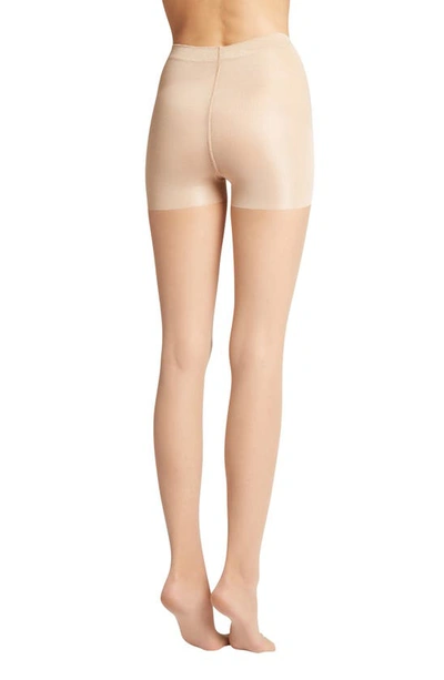 Shop Wolford Individual 10 Control Top Pantyhose In Cosmetic