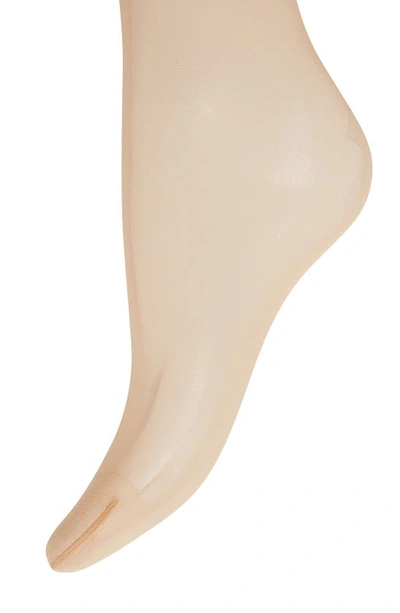 Shop Wolford Individual 10 Control Top Pantyhose In Cosmetic