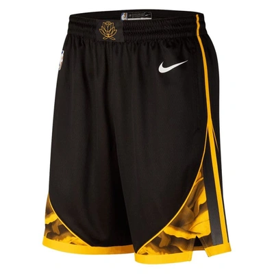 Shop Nike Black Golden State Warriors 2022/23 City Edition Swingman Shorts