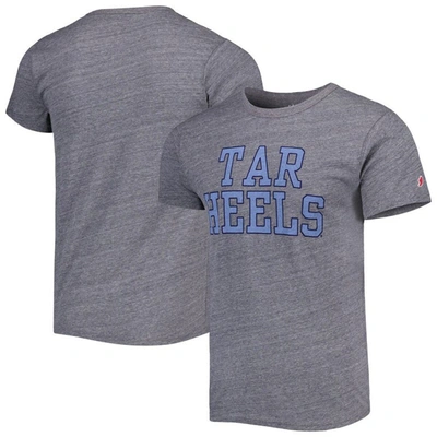 Shop League Collegiate Wear Heather Gray North Carolina Tar Heels Local Victory Falls Tri-blend T-shirt