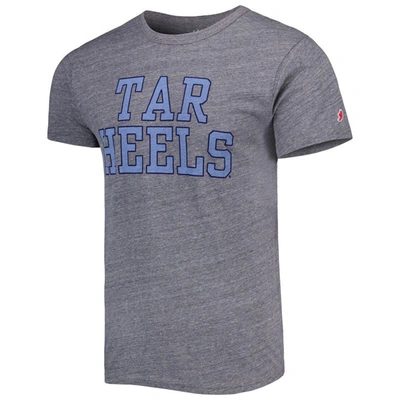 Shop League Collegiate Wear Heather Gray North Carolina Tar Heels Local Victory Falls Tri-blend T-shirt