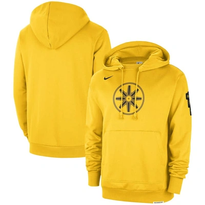 Shop Nike Gold Golden State Warriors 2023/24 City Edition Courtside Standard Issue Pullover Hoodie
