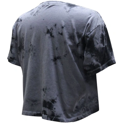 Shop Stadium Essentials Charcoal Chicago Bulls Street Art Dark Crystal Washed Crop T-shirt