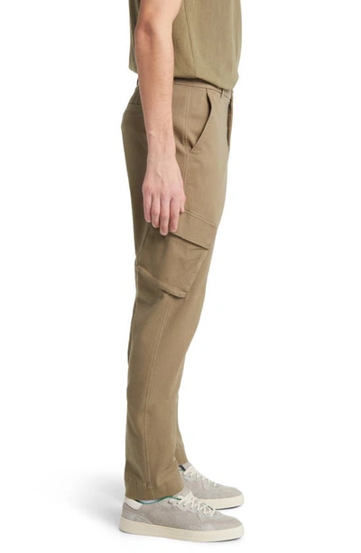 Shop Atm Anthony Thomas Melillo Slim Fit Washed Cotton Twill Cargo Pants In Oil Green