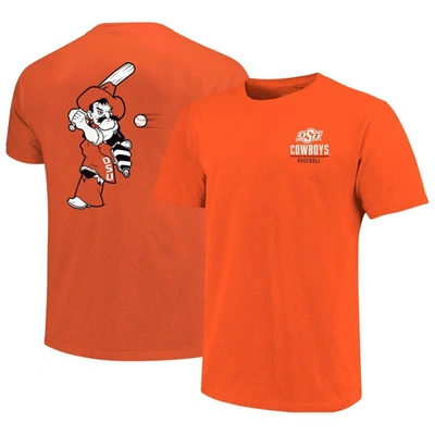 Shop Image One Orange Oklahoma State Cowboys Baseball 2-hit T-shirt