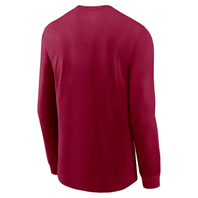 Shop Nike Burgundy Washington Commanders Fashion Tri-blend Long Sleeve T-shirt