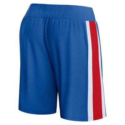 Shop Fanatics Branded Royal Philadelphia 76ers Referee Iconic Mesh Shorts