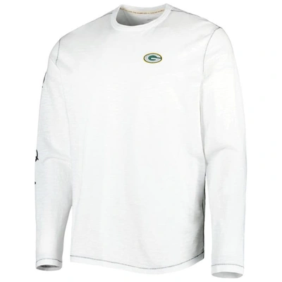 Shop Tommy Bahama White Green Bay Packers Laces Out Billboard Long Sleeve T-shirt